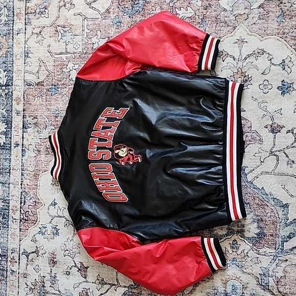 Steve & Barry's Other - VNTG Steve & Barrys Ohio State Buckeye Faux Leather Wool Bomber Varsity Jacket M